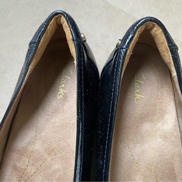 Clarks Women's Black Ballerina Flats Size 8.5 - Picture 3 of 4
